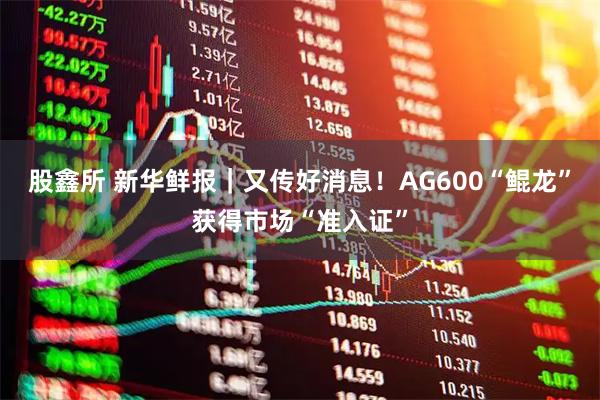 股鑫所 新华鲜报｜又传好消息！AG600“鲲龙”获得市场“准入证”